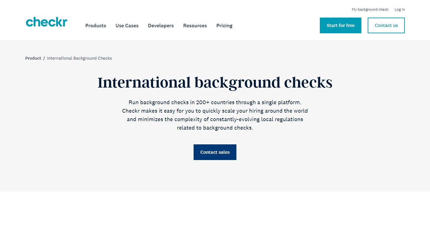 International Background Screenings | Checkr